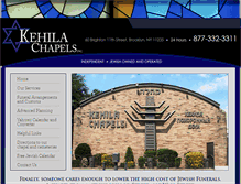 Tablet Screenshot of kehilachapels.com